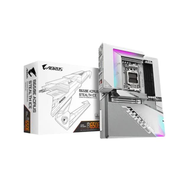 Photo of Gigabyte B650E AORUS Stealth ICE ATX Motherboard