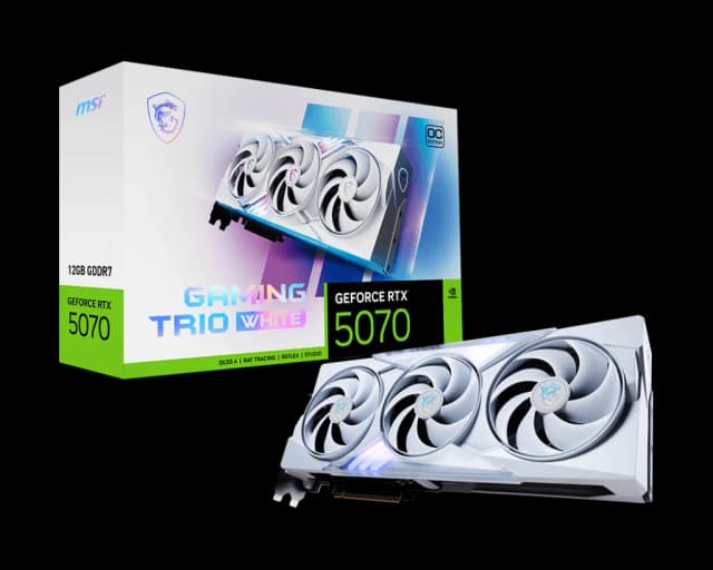 Photo of MSI GeForce RTX 5070 12G GAMING TRIO OC WHITE Graphics Card