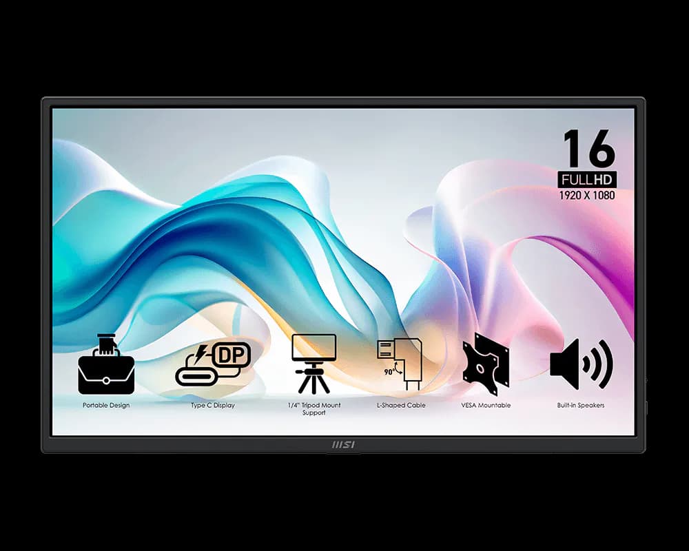 Msi Pro MP165 E6 16 Inch Portable Monitor
