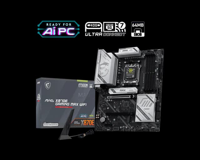 Photo of MSI MAG X870E Gaming MAX Wifi7 ATX Motherboard