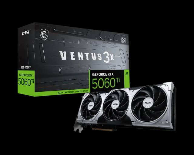 Photo of MSI GeForce RTX 5060 Ti Ventus 3x 8GB OC Graphics Card